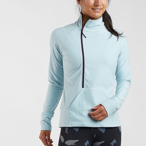 NWT Oiselle Magic Mile Half Zipper Long Sleeve Mock Neck Shirt XL - Picture 10 of 11